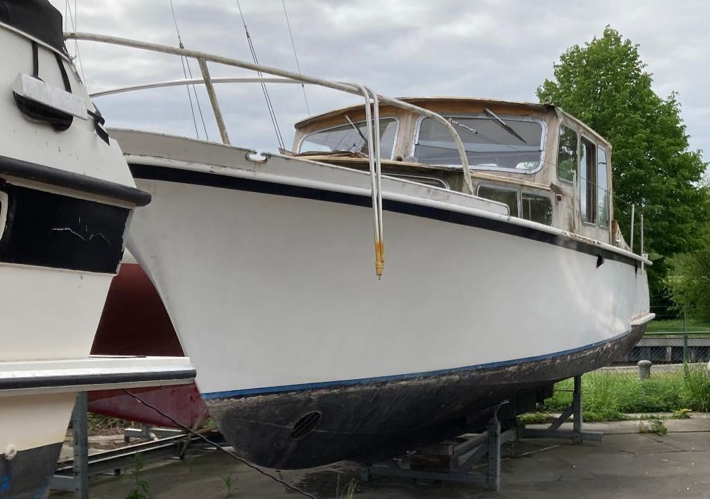 Kompier 33, Watersport en Boten, Motorboten en Motorjachten, Ophalen, Gebruikt, Diesel, Boegschroef