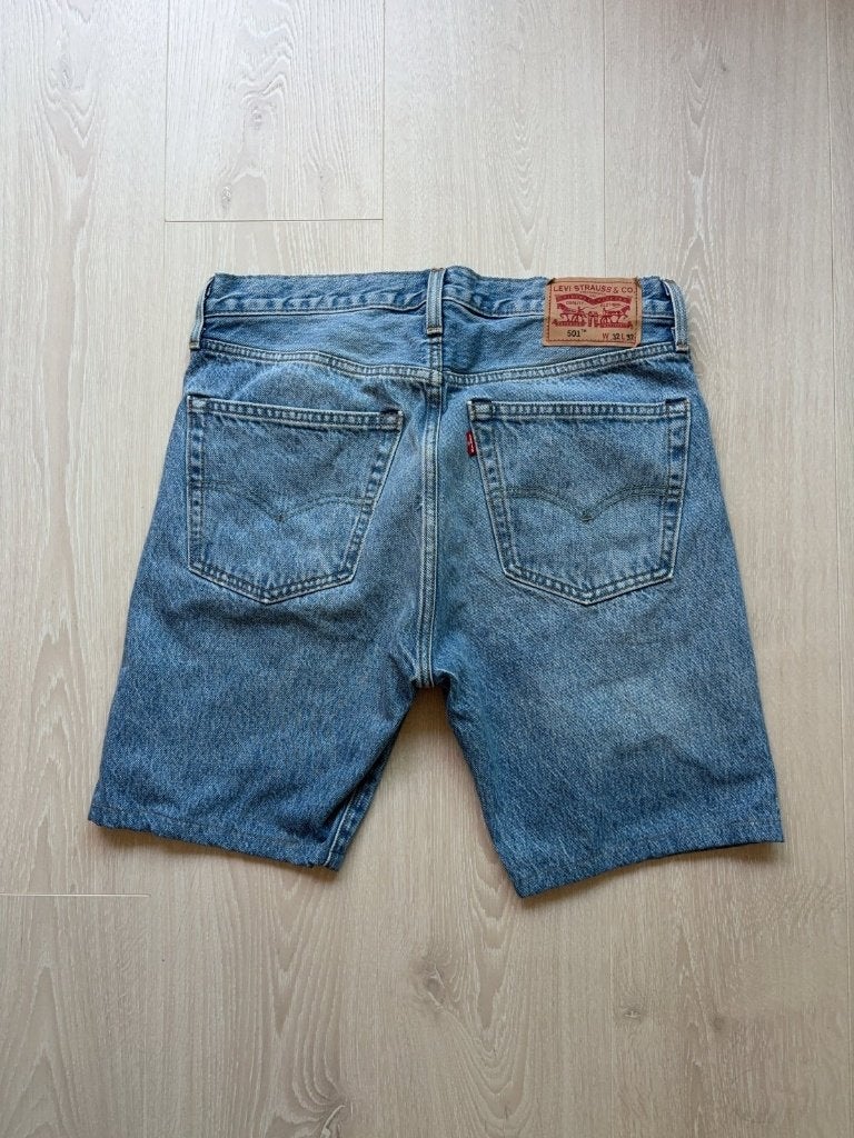Levi's 501 Korte Broek W32, Blauw, ., W32 (confectie 46) of kleiner, Ophalen of Verzenden