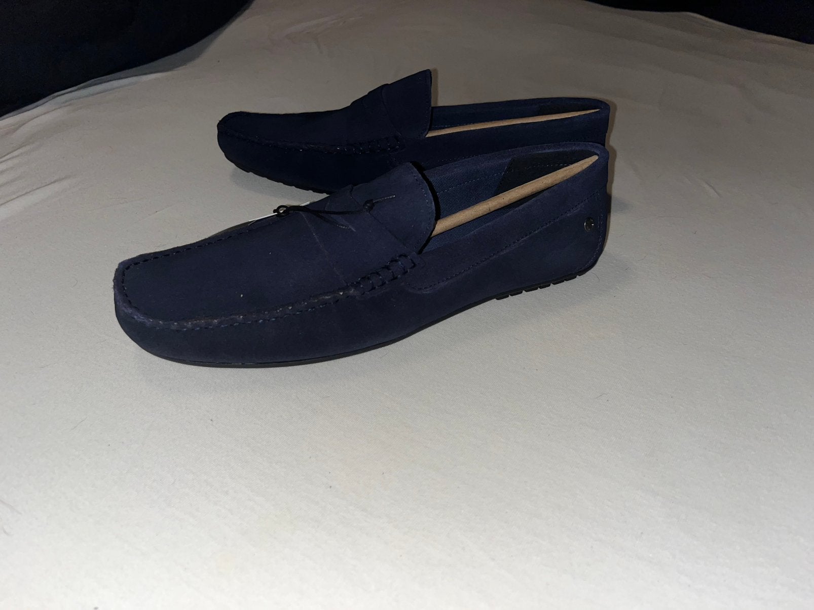 Nieuwe suede loafers maat 45!, Loafers, Blauw, Nieuw, Ophalen of Verzenden
