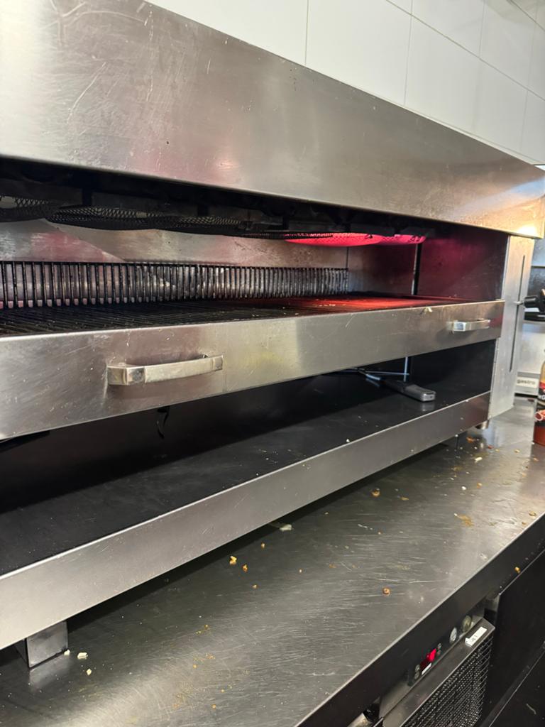 pita grill 6 branders voor horeca, Ophalen, Gebruikt, Grill, Gas