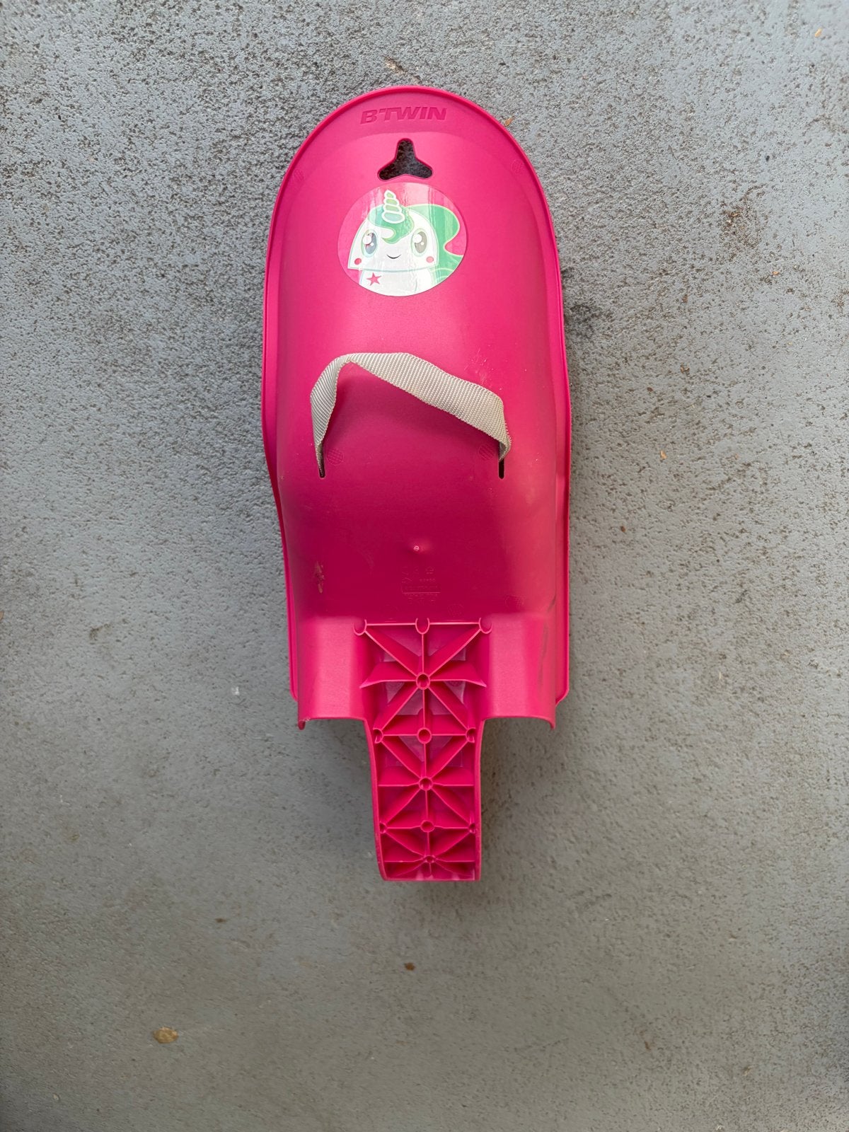 Roze poppenstoeltje voor kinderfiets - B'TWIN, Ophalen of Verzenden, Gebruikt, Achterzitje