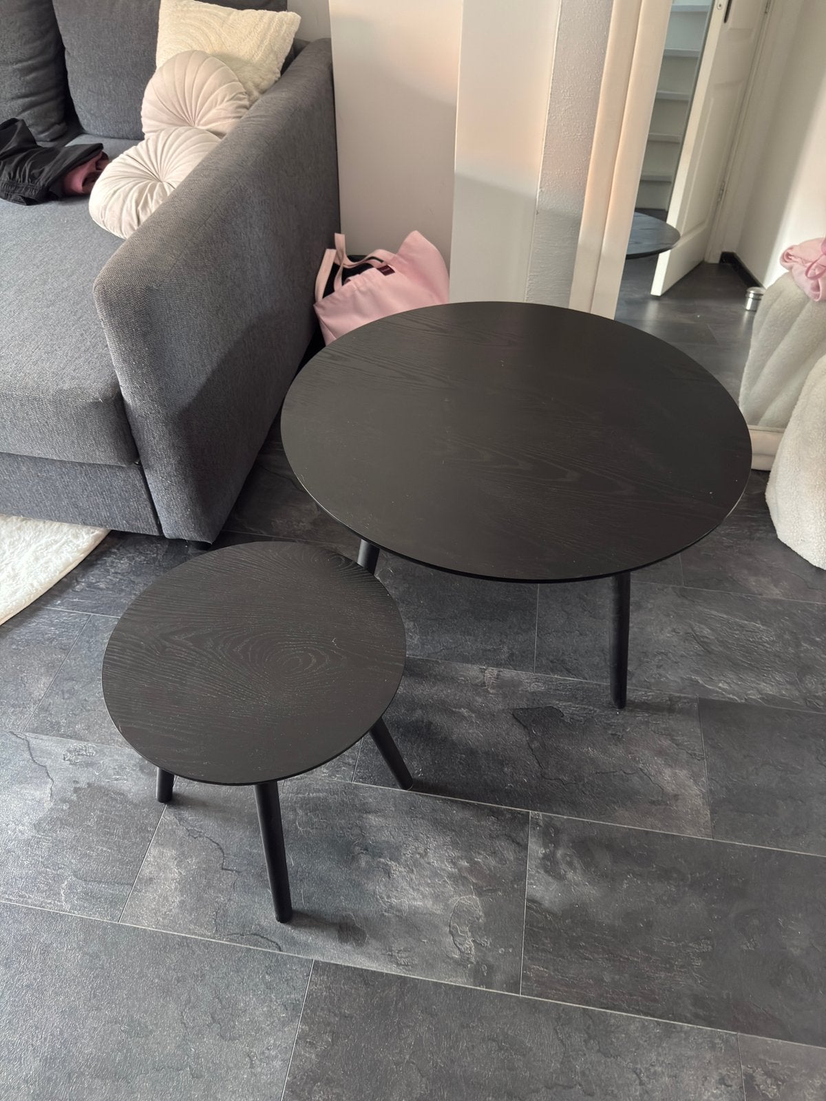 Leuke salontafeltjes, Huis en Inrichting, Tafels | Salontafels, Ophalen, Zo goed als nieuw, Rond, 50 tot 100 cm