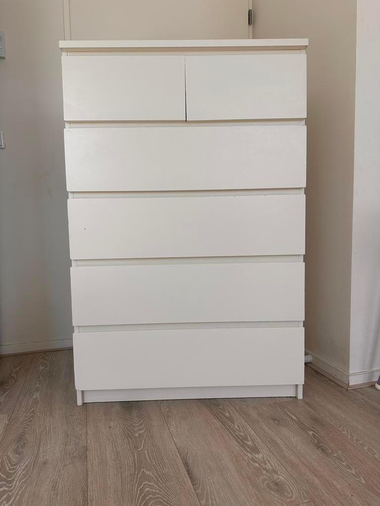 Ikea malm ladekast met 6 lades, Ophalen of Verzenden, Zo goed als nieuw