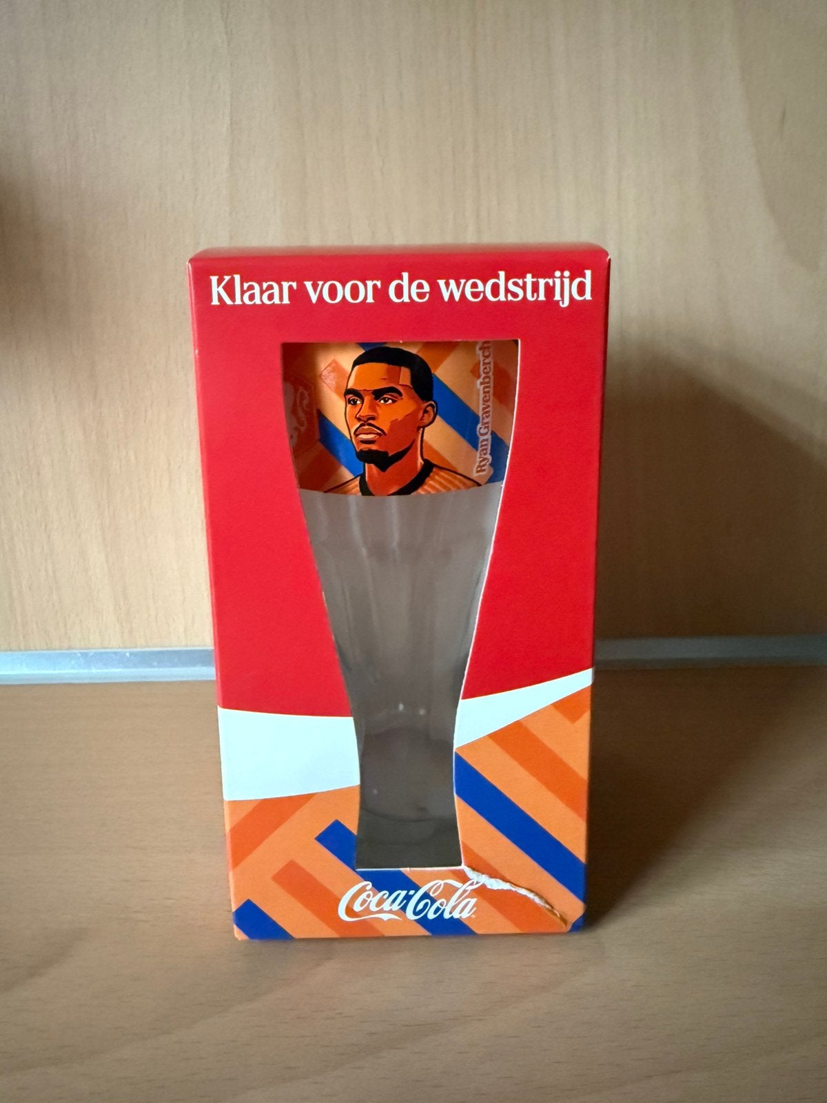 Ryan Gravenberch glas - COCA COLA WK 2026, Ophalen, Zo goed als nieuw, Frisdrankglas