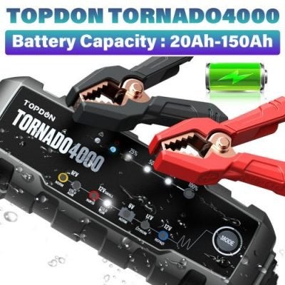 Topdon T4000 accu lader 6V & 12V lader nieuw, Ophalen of Verzenden