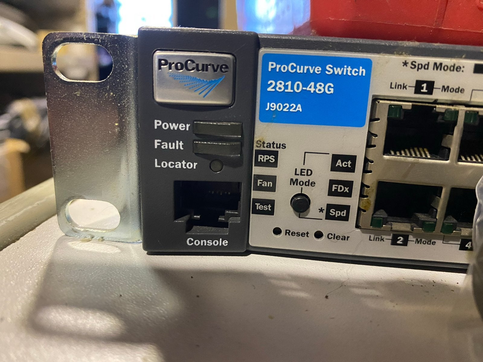 HP ProCurve Switch 2810-48G J9022A - 48-poorts Gigabit Switc, Computers en Software, Ophalen, Gebruikt