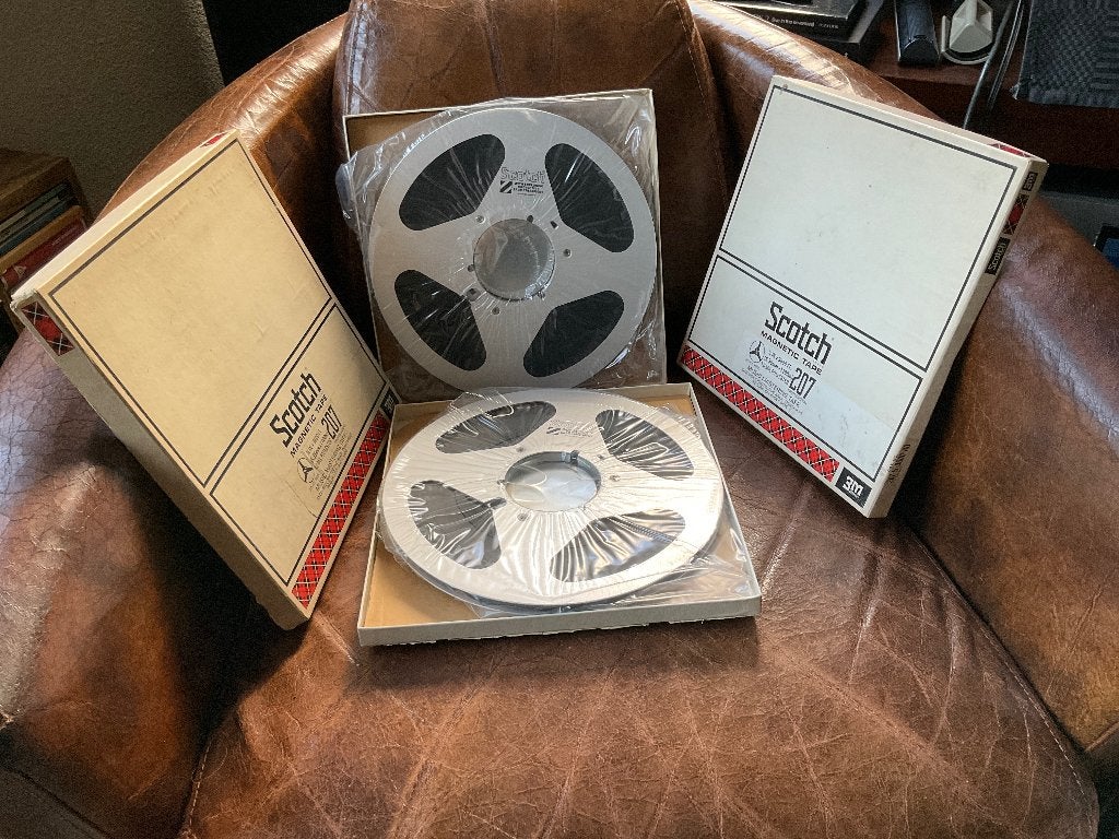 2 stuks aluminium Scotch 207 Reel 26cm, Audio, Tv en Foto, Bandrecorders, Ophalen of Verzenden, Onderdeel, Met banden