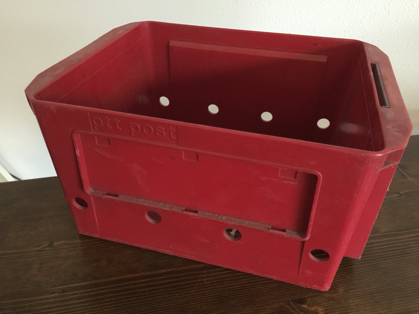 Vintage PTT Post krat - CurTec - Made in Holland, Ophalen, Gebruikt, Minder dan 35 cm, Minder dan 50 cm