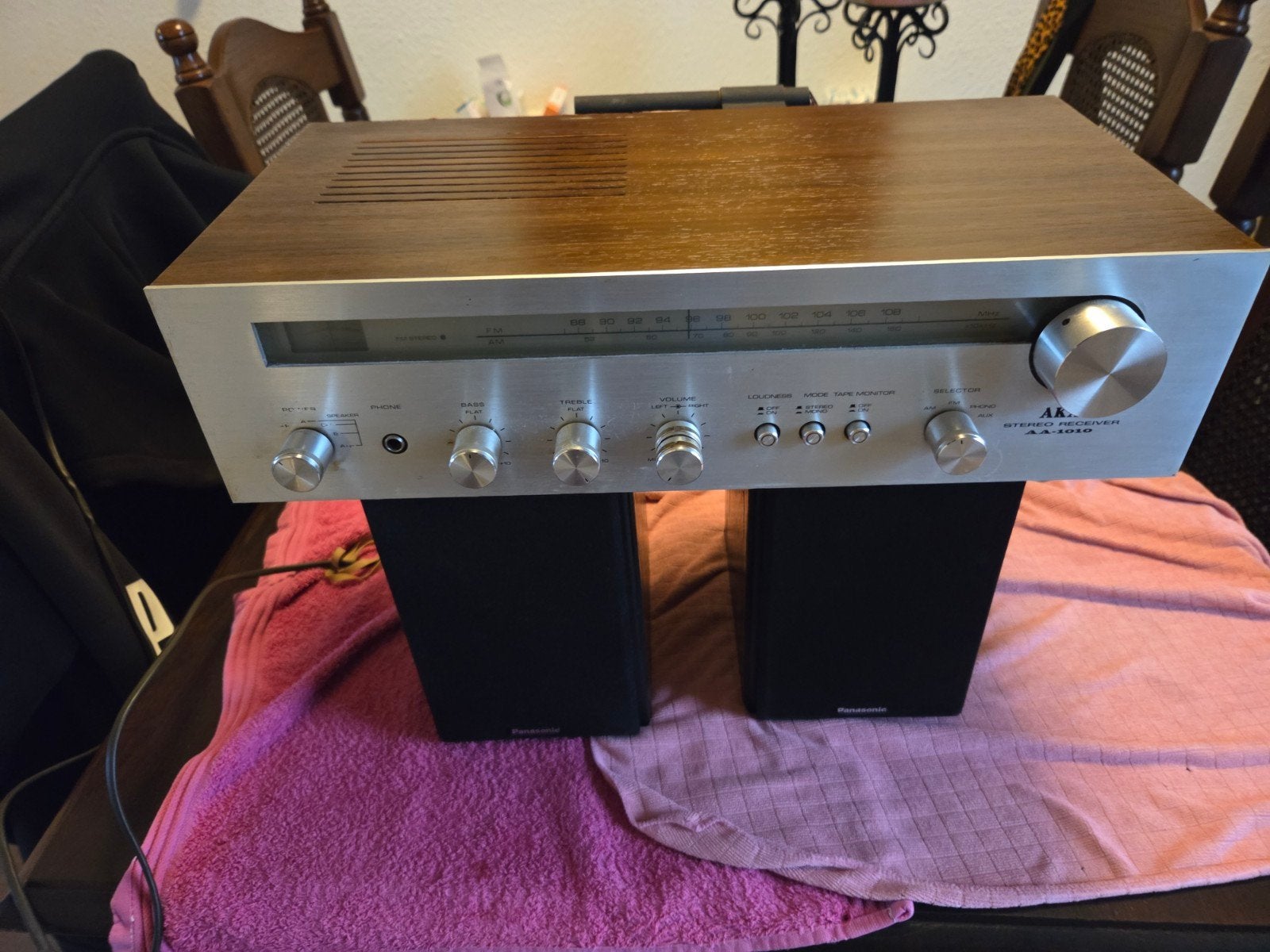 Akai AA-1010 Stereo Receiver - Vintage Audio, Audio, Tv en Foto, Versterkers en Receivers, Overige merken, Gebruikt, Ophalen of Verzenden