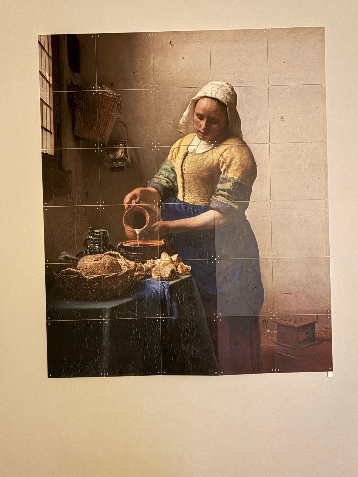IXXI Het Melkmeisje (Vermeer) 120x100cm, Huis en Inrichting, Oorspronkelijke maker, Ophalen of Verzenden, 100 tot 125 cm, 75 – 100