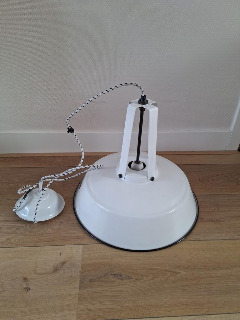 HK Living Hanglamp - Off-white Industrieel Design, Huis en Inrichting, Gebruikt, Ophalen of Verzenden, Metaal, Minder dan 50 cm