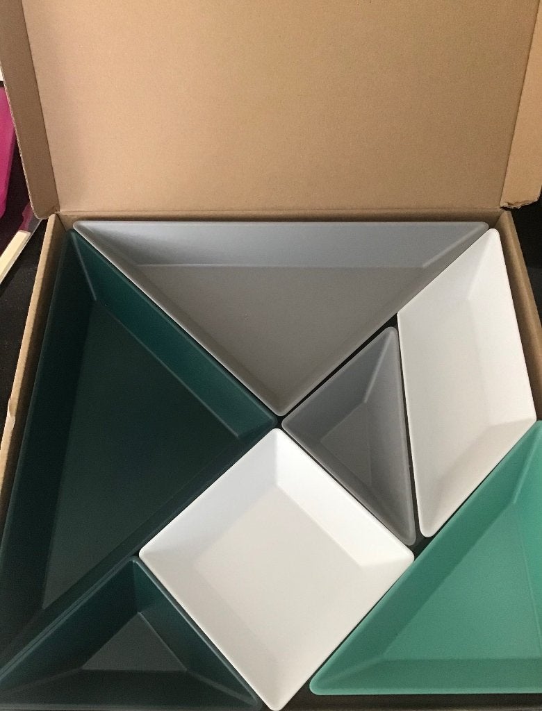 KOZIOL SCHAAL "TANGRAM READY" NIEUW IN DOOS, Huis en Inrichting, Schaal, Rond, Nieuw, Ophalen of Verzenden