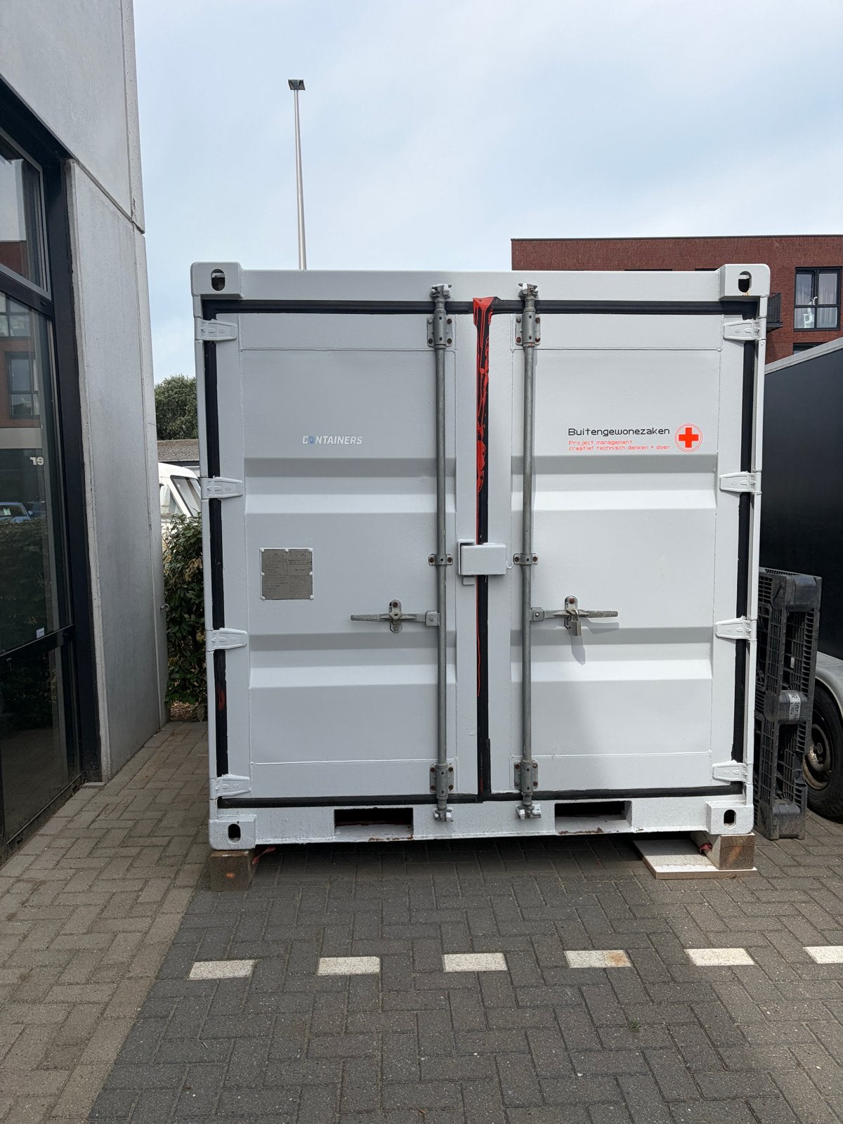 Mini zeecontainer 8ft - Zeer goede staat, recent geconservee, Ophalen