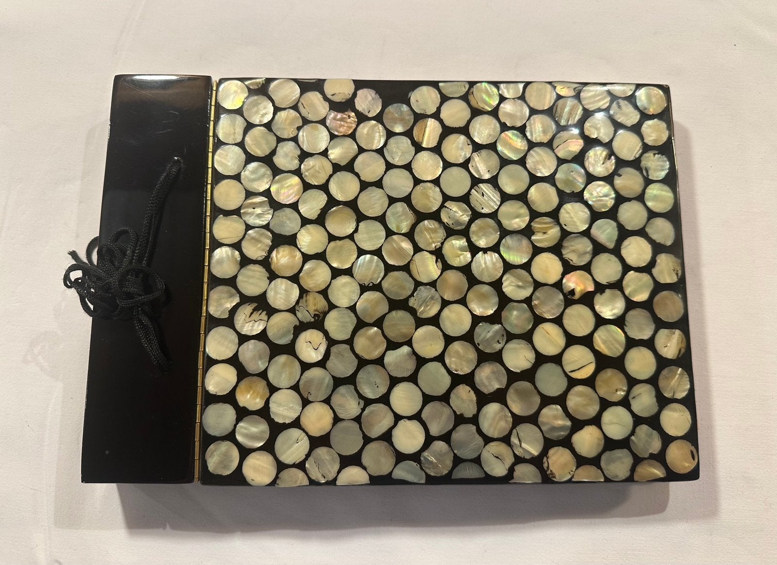 Handgemaakt Vietnamees lacquerware fotoalbum parelmoer inleg, Verzenden, Zo goed als nieuw