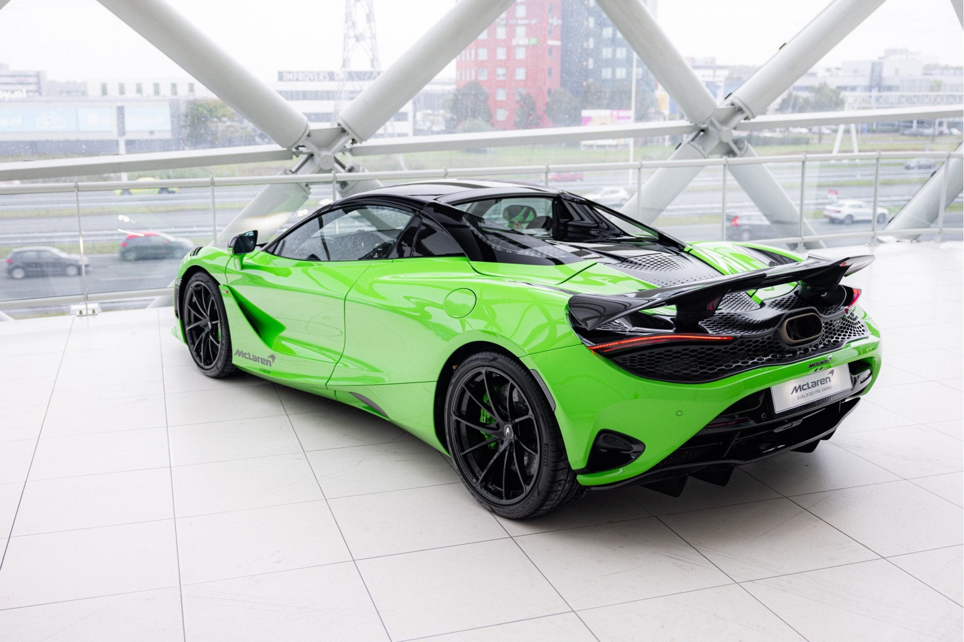 McLaren 750S Spider 4.0 V8 | Mantis Green | Carbon Bonnet &, Auto's, McLaren, Automaat, Dealer onderhouden, Achterwielaandrijving