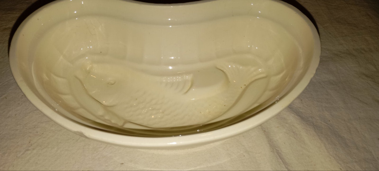 vintage vis-terrine of puddingvorm, Antiek en Kunst, Ophalen of Verzenden