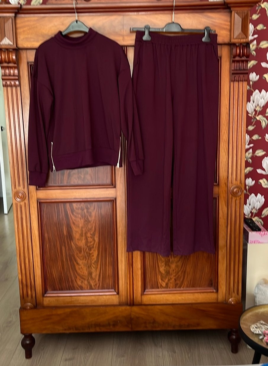 Huispak bordeauxrood maat xl nieuw!, Kleding | Dames, Ophalen of Verzenden, Nieuw, Maat 46/48 (XL) of groter, Rood