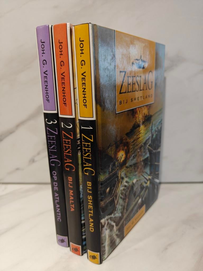 Joh. G. Veenhof: Zeeslag Deel 1 - 2 -3, Boeken, Ophalen of Verzenden, Gelezen