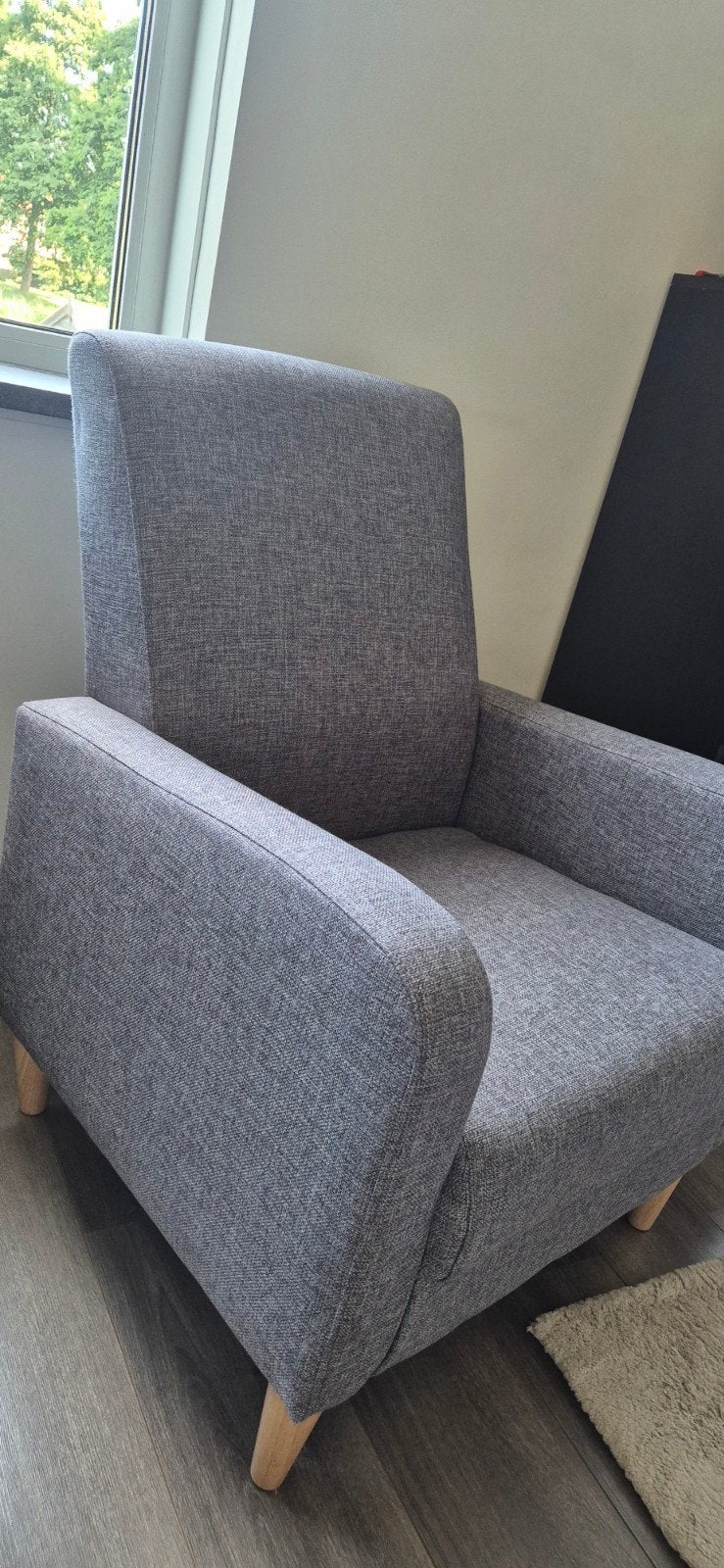Voedingstoel Baby grijze fauteuil - Zo goed als nieuw, Ophalen, Zo goed als nieuw, Overige typen
