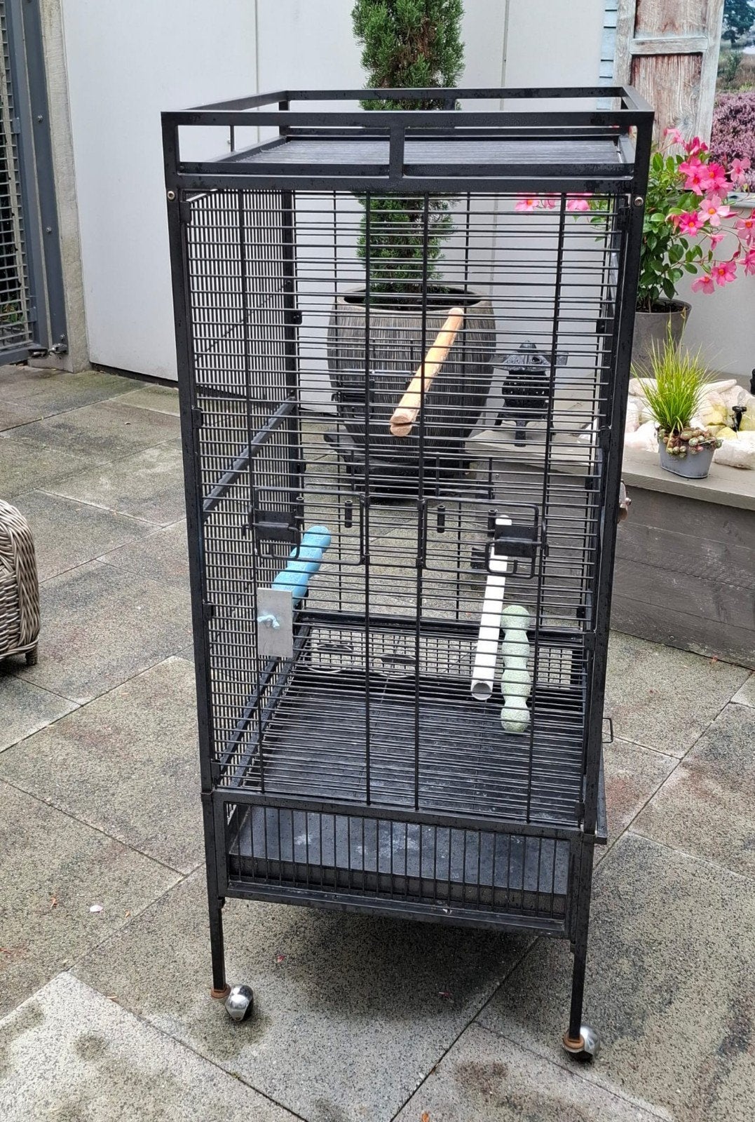 papagaai kooi, Ophalen, Gebruikt, Metaal, Vogelkooi