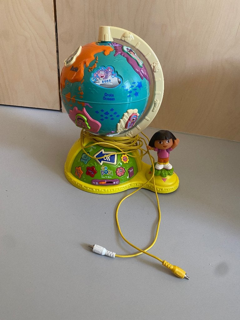 Dora Wereldbol spel Vtech vintage, Kinderen en Baby's, Ophalen of Verzenden, Zo goed als nieuw, 4 tot 6 jaar