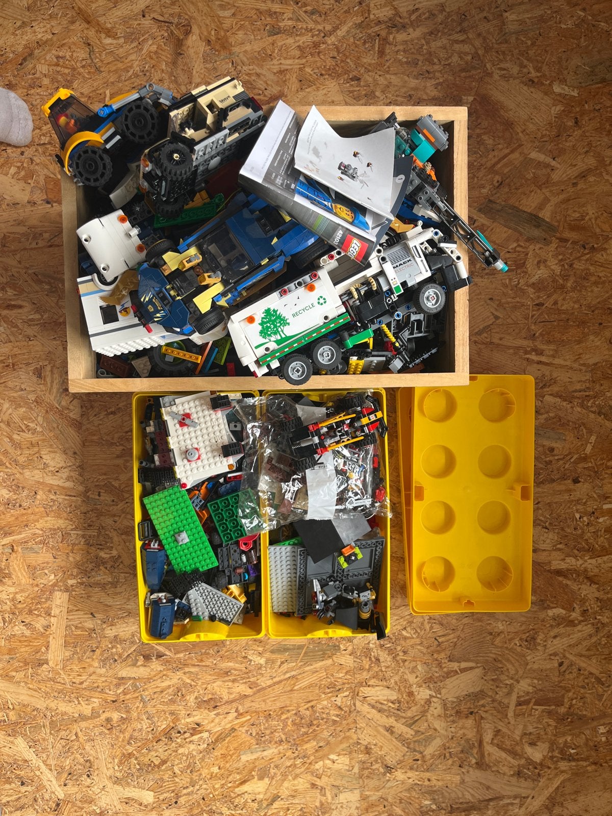 Grote partij LEGO City en Technic met instructies, Lego, Ophalen of Verzenden, Complete set, Inclusief instructies