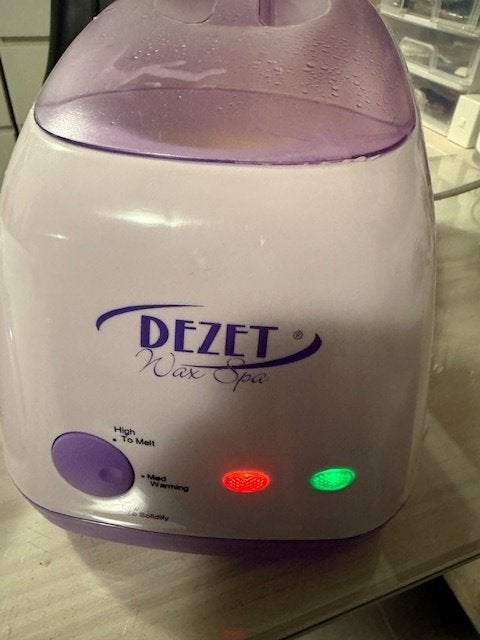 Dezet parafinnebad verwarmer met handschoenen, Ophalen of Verzenden, Gebruikt, Lichaamsverzorging