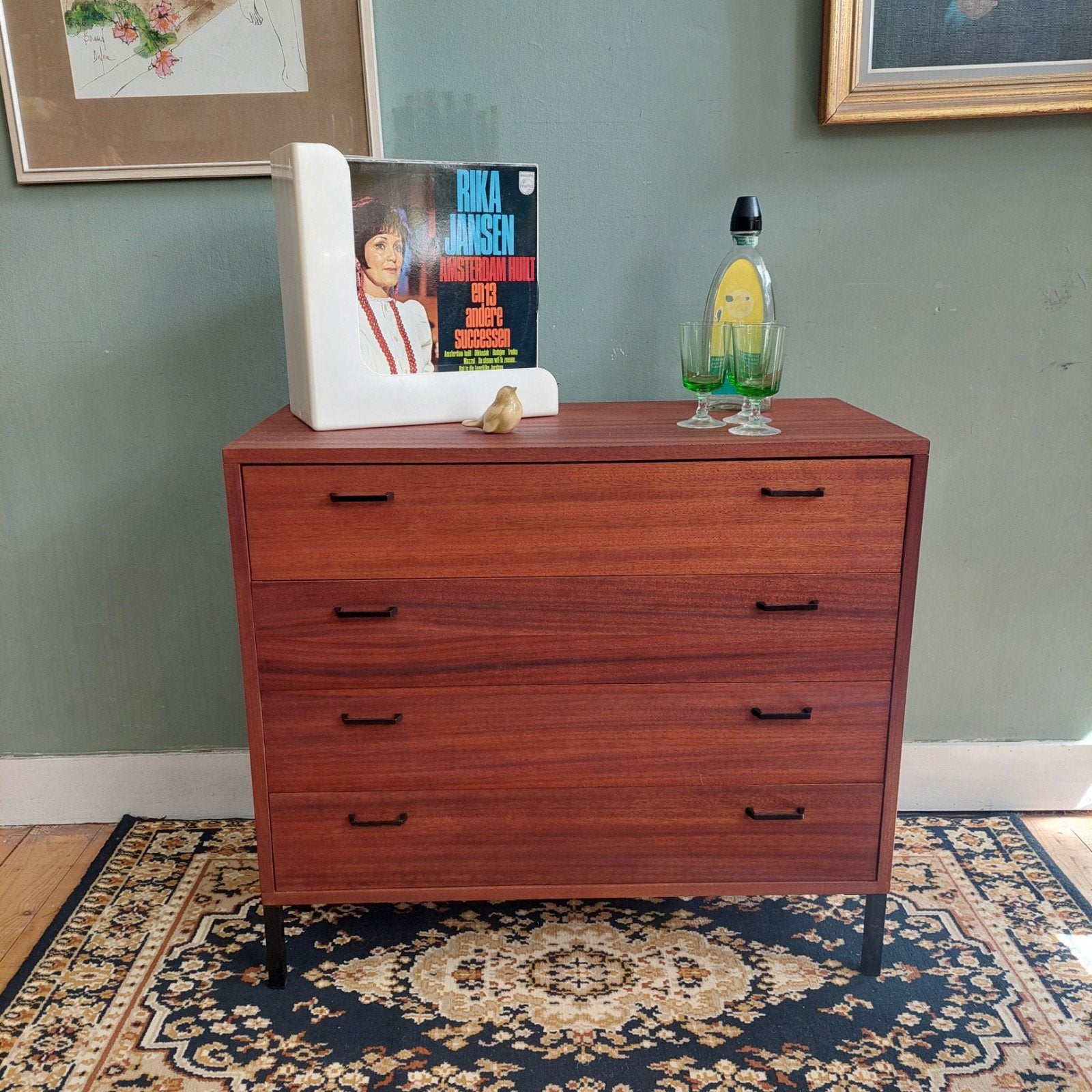 Lucky Vintage Simpla Lux Ladekastje – Jaren '60 – MCM, Huis en Inrichting, Ophalen, Gebruikt, ., Vintage