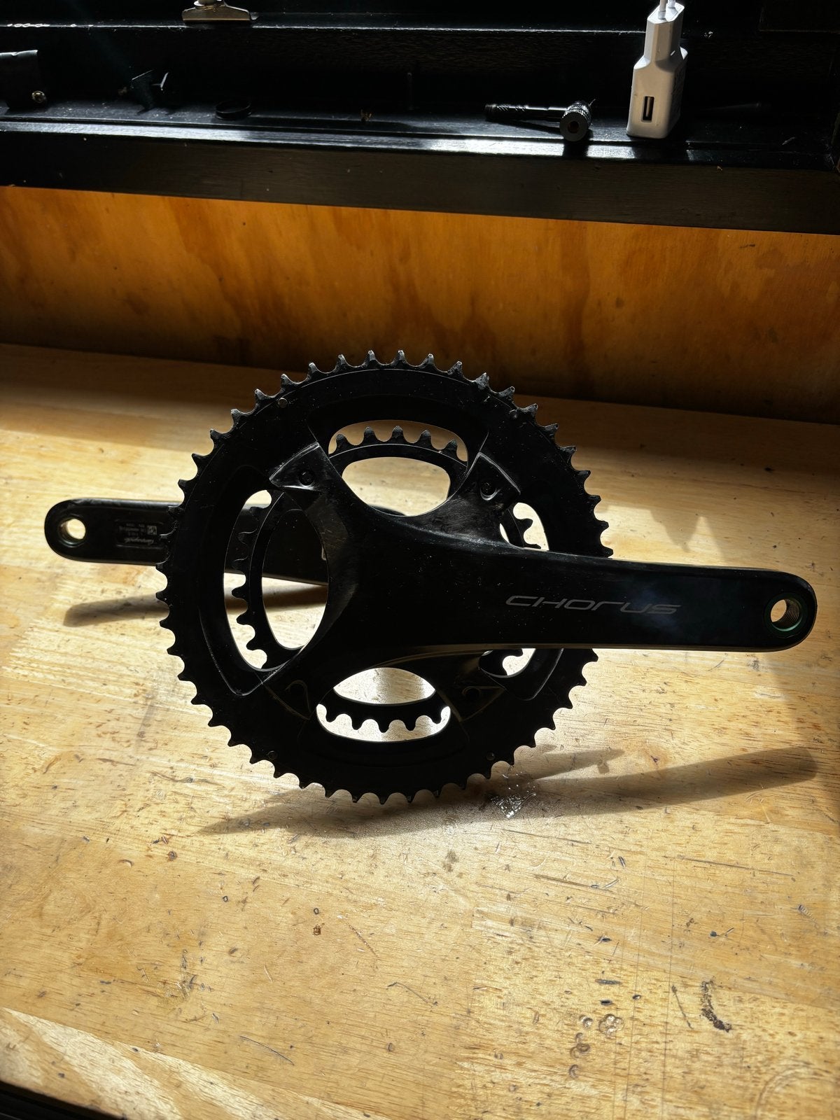 Campagnolo Chorus Crankstel 172.5mm, Fietsen en Brommers, Fietsonderdelen, Crankstel of Pedalen, Gebruikt, Ophalen of Verzenden
