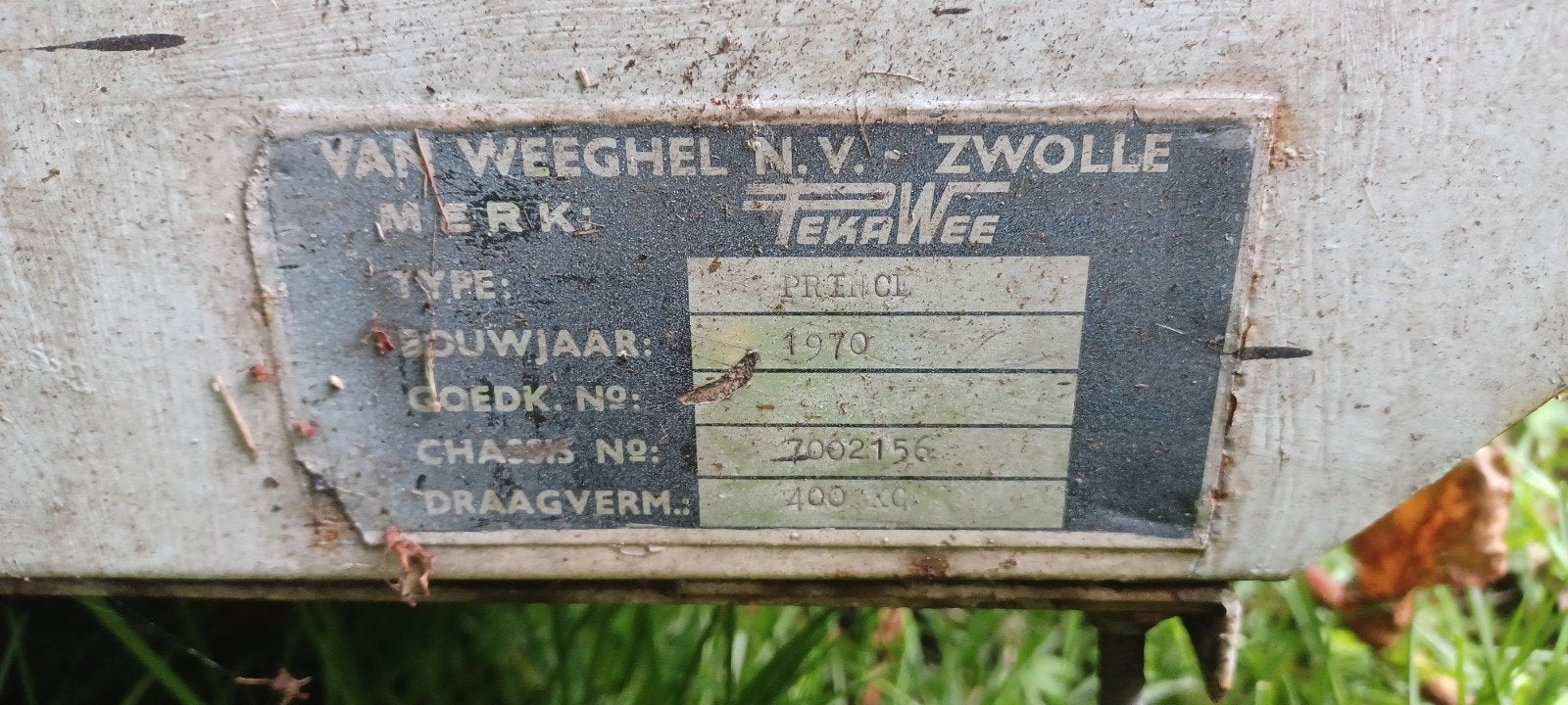 PekaWee Prince Bagagewagen / Aanhanger uit 1970, Auto diversen, Ophalen, Gebruikt