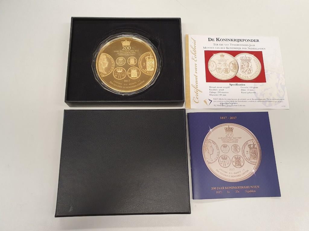 Nederland. 200 Jaar Koninkrijksmunt Gouden editie (430 Gram., Verzenden, Overige materialen, Nederland