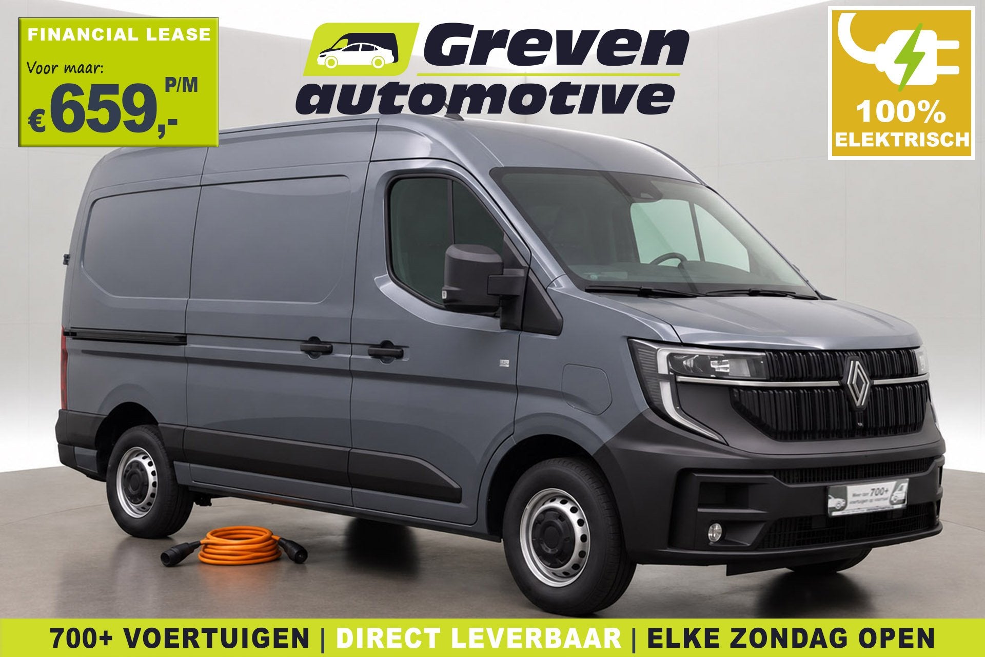 Renault Master E-Tech 87 kWh Long Range L2H2 | NIEUW | Clima, Auto's, Automaat, Parkeersensor, Gebruikt, 143 pk