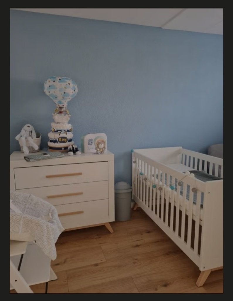 Bopita fenna kinderkamer meubels bedje ledikantje witt, Ophalen, Zo goed als nieuw, Jongetje of Meisje