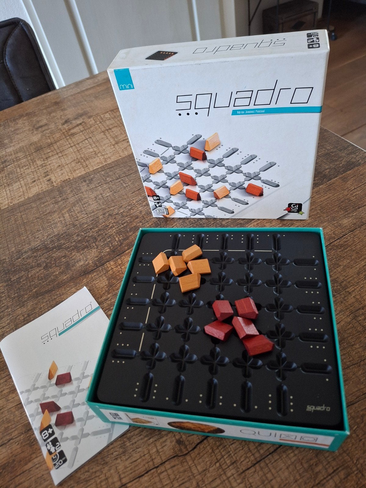 Squadro Mini bordspel - Zo goed als nieuw, Hobby en Vrije tijd, Een of twee spelers, Ophalen of Verzenden, Zo goed als nieuw, Gigamic