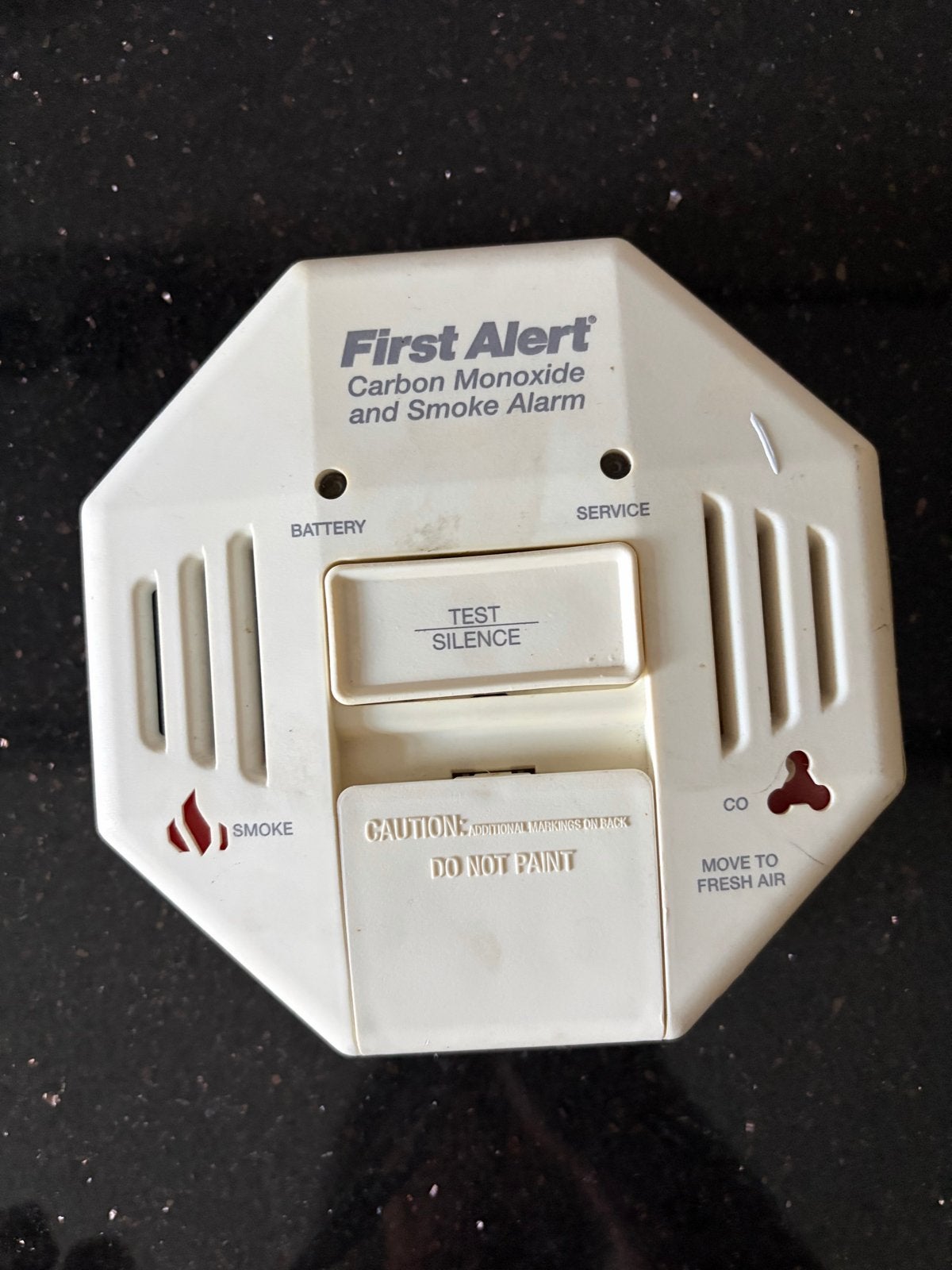 First Alert Koolmonoxide en Rookmelder - Gebruikt, Doe-het-zelf en Verbouw, Ophalen of Verzenden, Gebruikt, Detector, Sensor of Melder