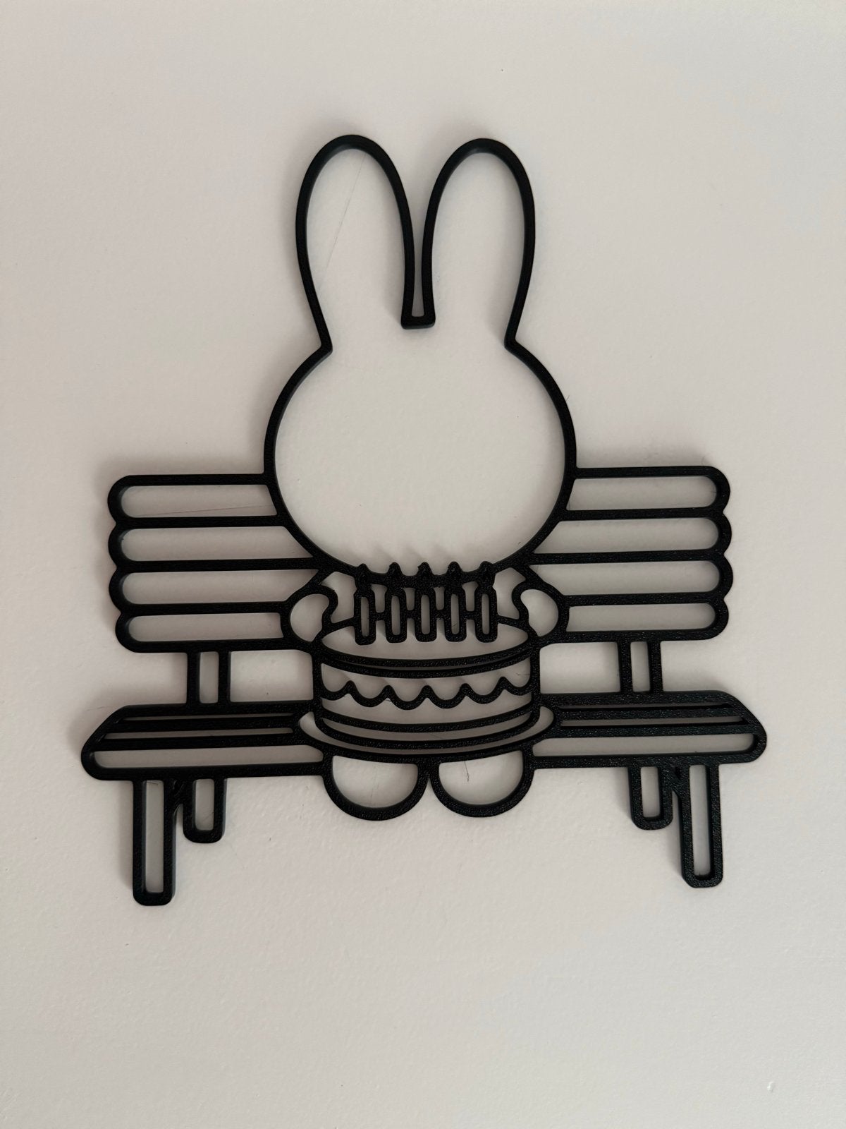 Nijntje/Miffy jarig wanddecoratie - 20cm hoog, Ophalen of Verzenden, Kunststof, Nieuw, Decoratieobject