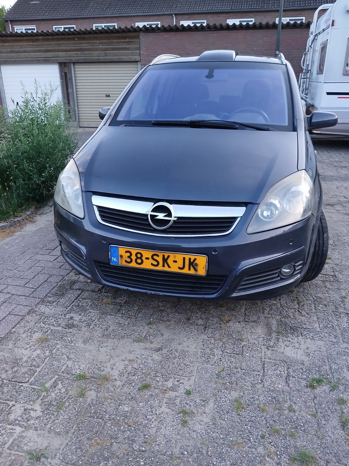 Opel Zafira 1.8 2006 blauw met ijskoud Airco Apk tot feb2027, 4 cilinders, Origineel Nederlands, Particulier, 1403 kg