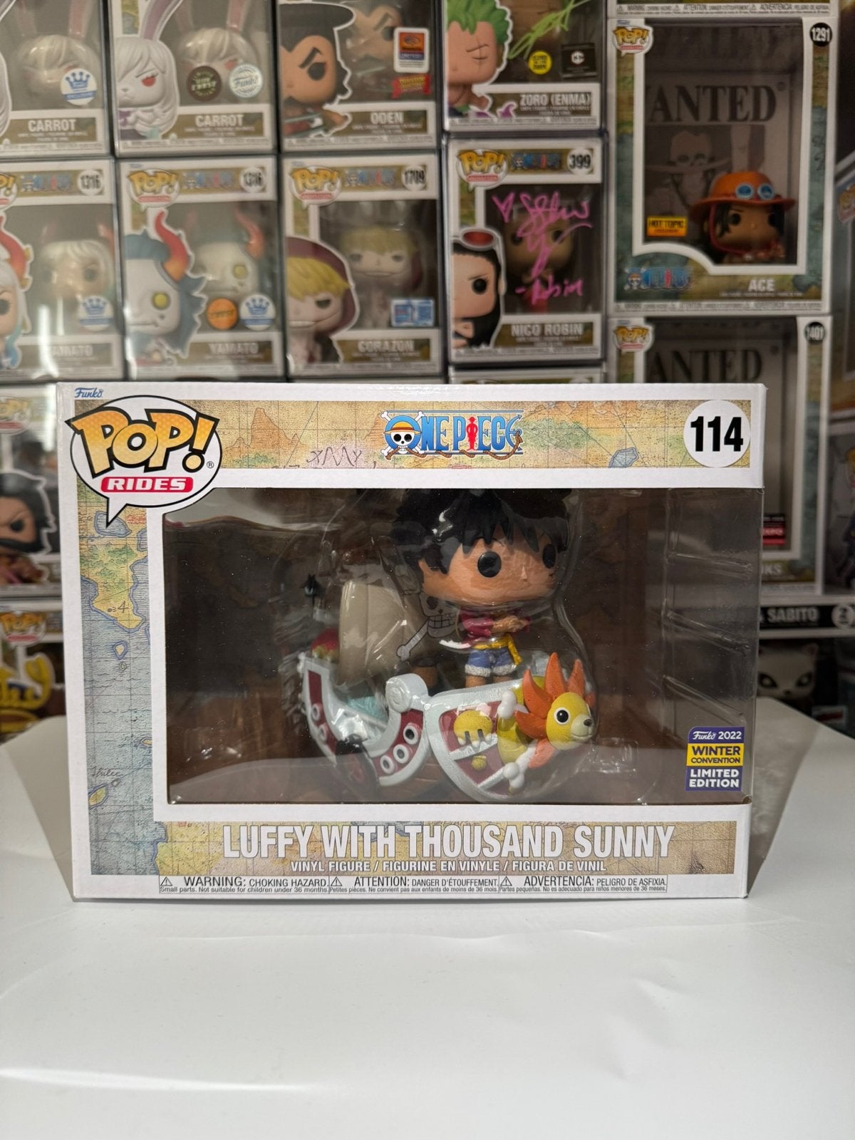 Funko Pop! Rides 114 Luffy with Thousand Sunny One Piece, Ophalen of Verzenden, Nieuw