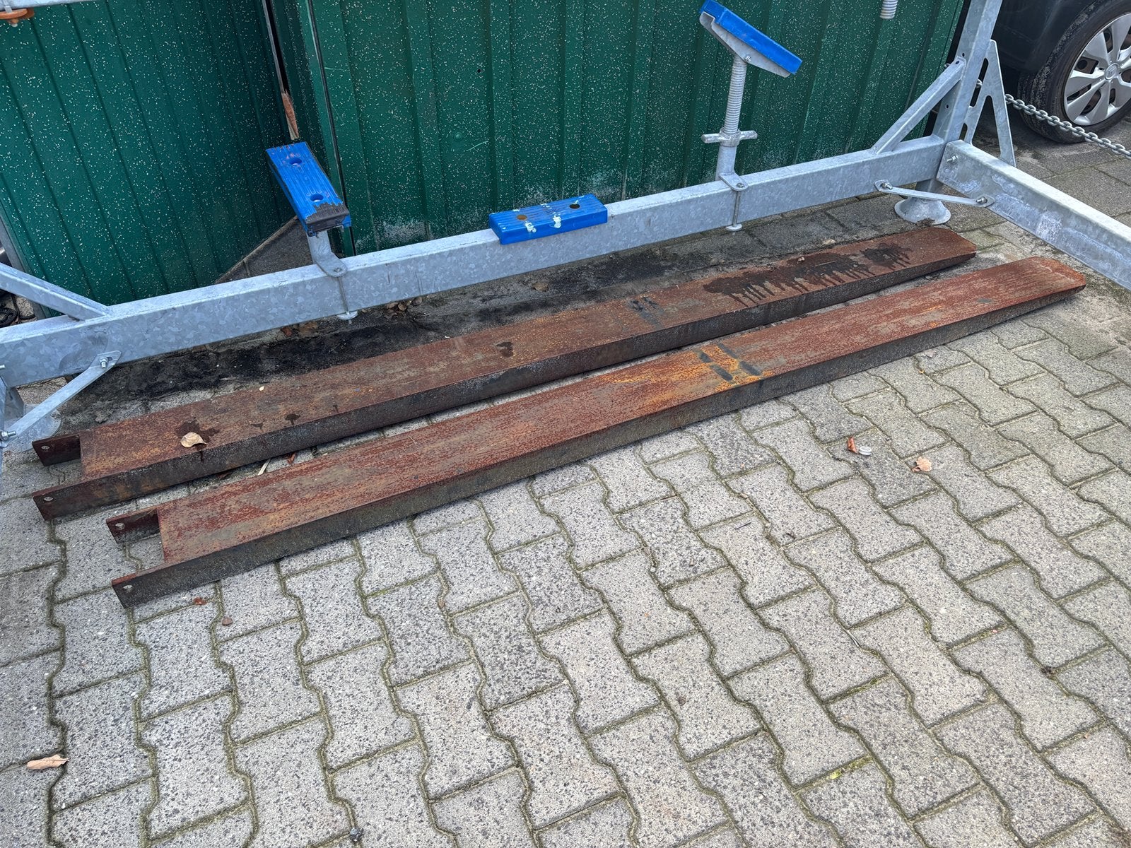 Lange lepels heftruck 260 cm, Ophalen, Zo goed als nieuw