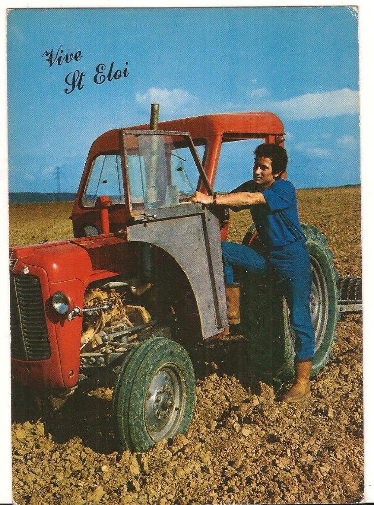 vive  st Eloi FRANKRIJK TRACTOR met bestuurder  1054  nr, Verzenden, Voor 1920, Ongelopen, Voertuig