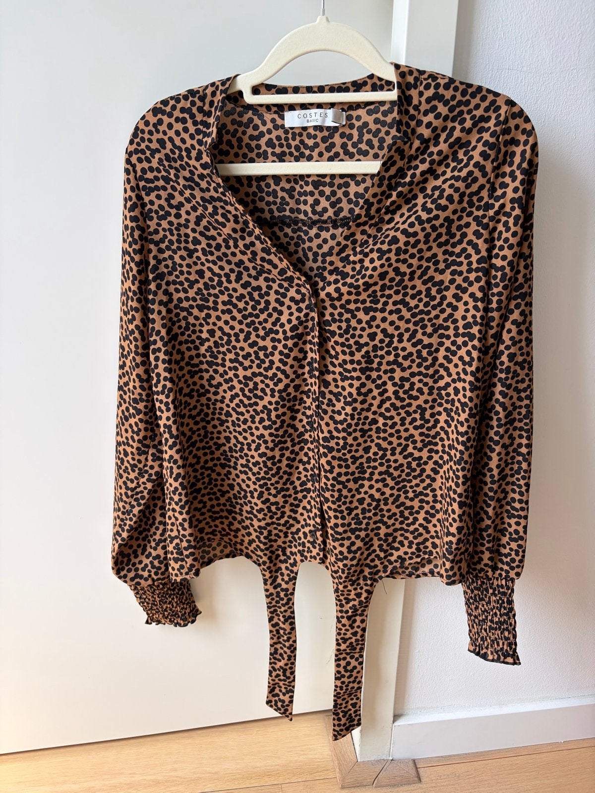 Costes Basic Blouse met Luipaardprint - Maat S, Verzenden, Zo goed als nieuw, Maat 36 (S), Bruin