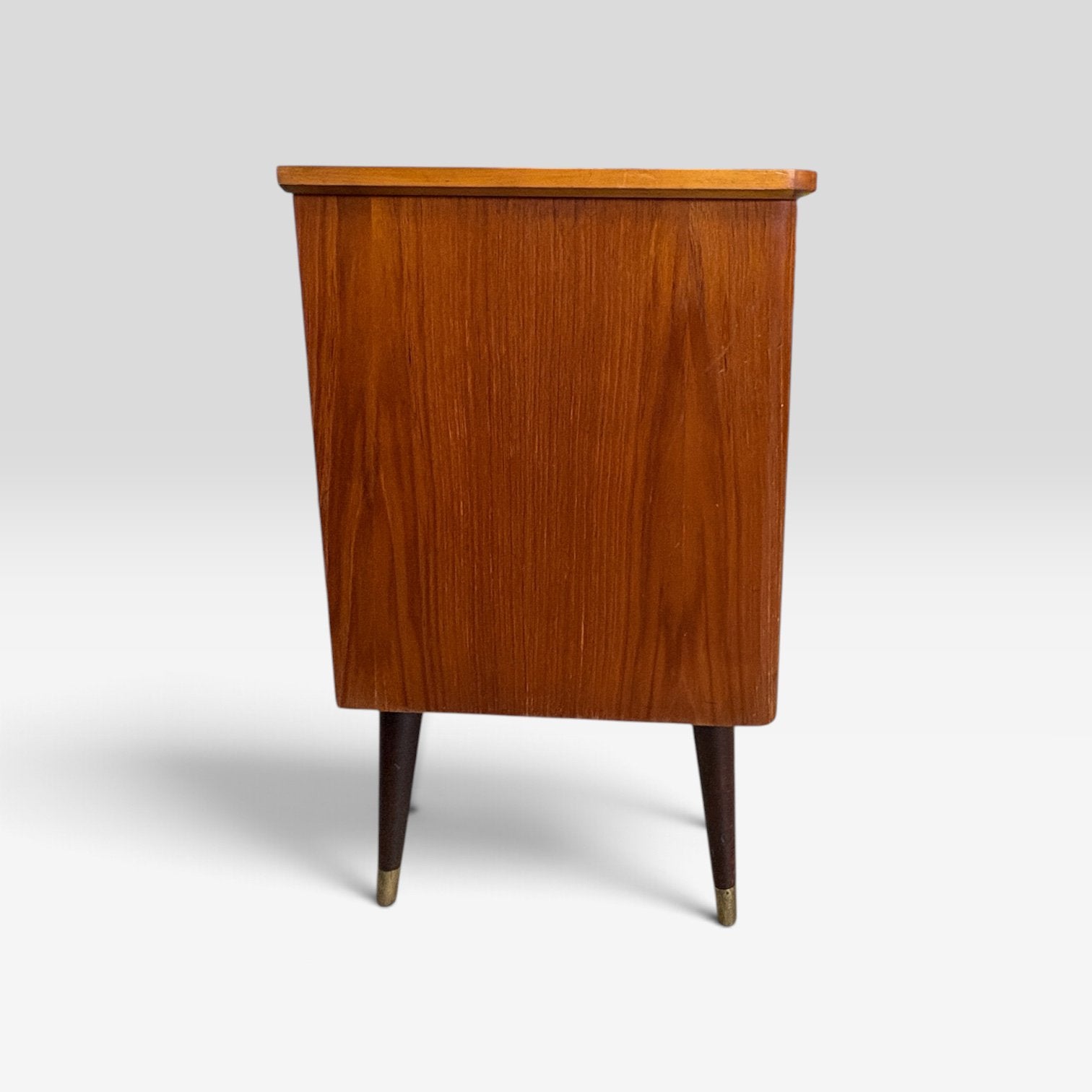 Mooie compacte teak ladekast uit de jaren ’50/’60, Teakhout, ?, 3 of 4 laden, Minder dan 100 cm