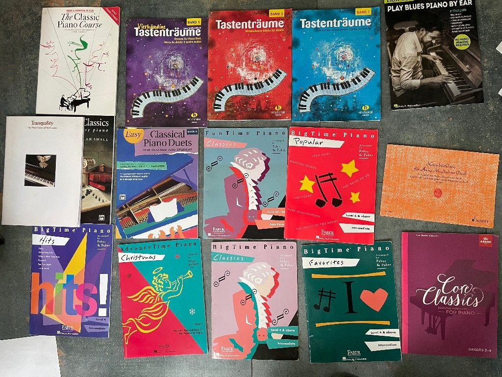 16 pianoboeken - ook individueel verkoopbaar, Klassiek, Les of Cursus, Ophalen of Verzenden, Zo goed als nieuw