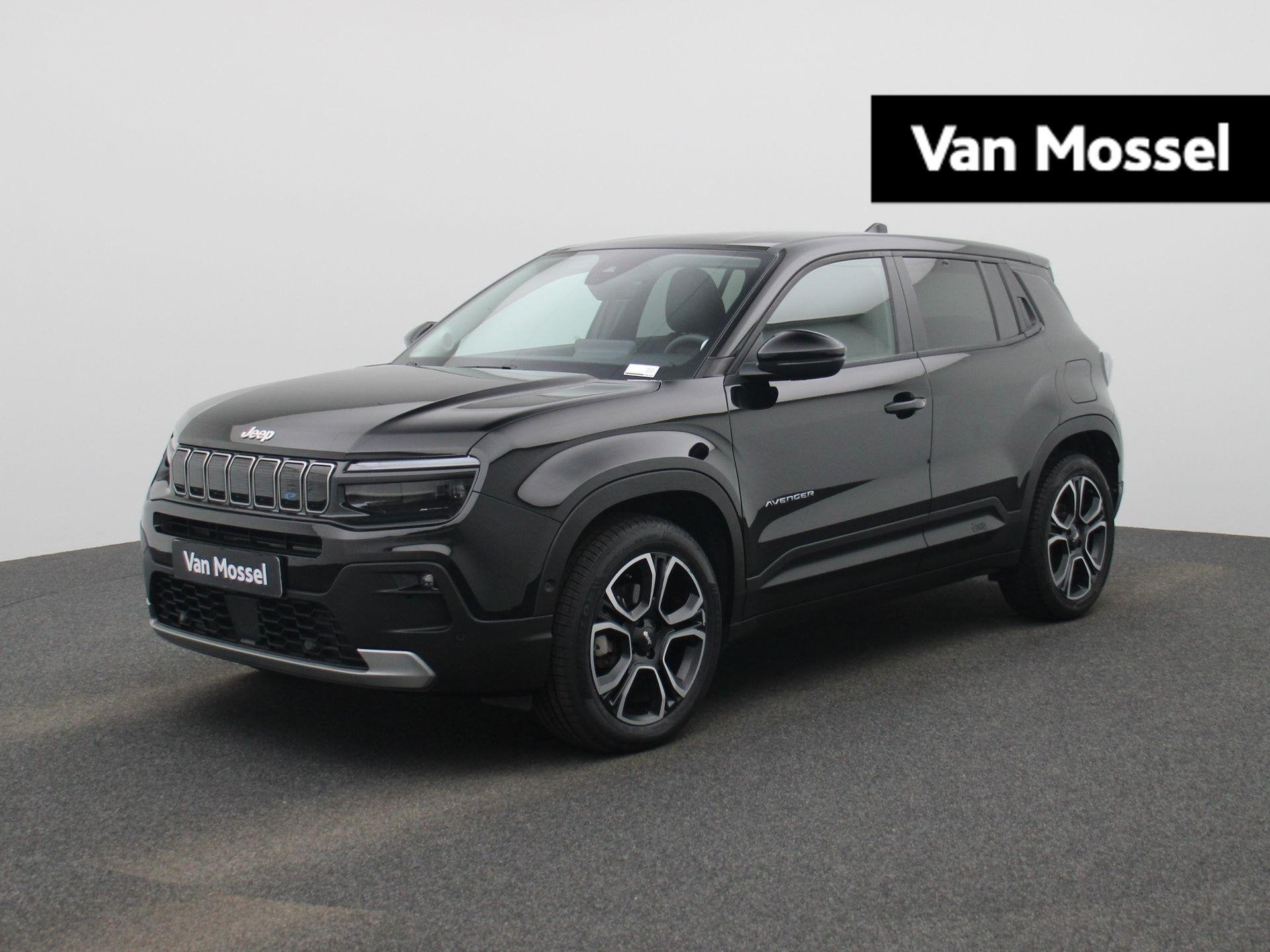 Jeep Avenger 54kWh 1st Edition | Elektr bed. achterklep | Cl, Auto's, Jeep, Stof, Gebruikt, 334 min, Zwart