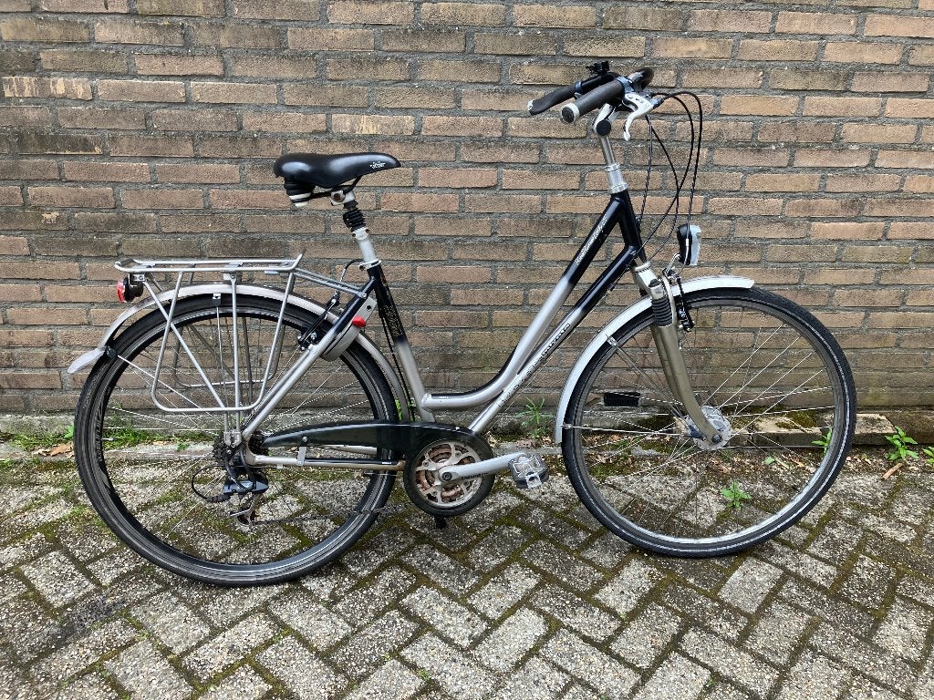 Fiets 28 inch, Fietsen en Brommers, Fietsen | Dames | Damesfietsen, Gebruikt, Velgrem, Versnellingen, 50 tot 53 cm