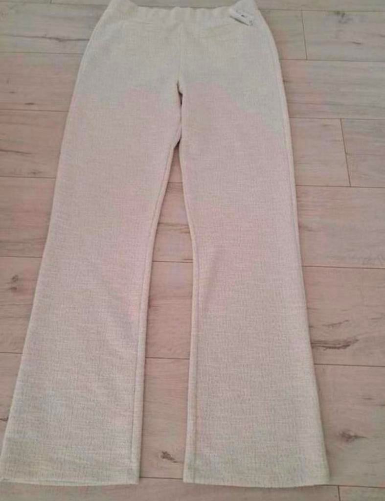 ZOSO Broek Model 251 Sam Off White/ Silver Lurex mt L Nieuw, Wit, Maat 42/44 (L), Nieuw, Ophalen of Verzenden