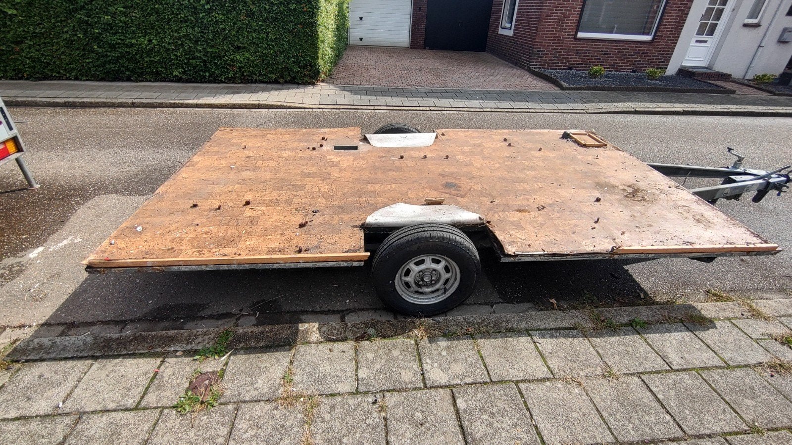 te koop onderstel van aanhangwagen, Ophalen, Gebruikt