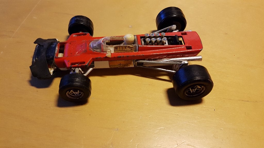 'Lotus 63 F1 by Politoys' opknapper, Ophalen of Verzenden, Gebruikt, Auto, Overige merken
