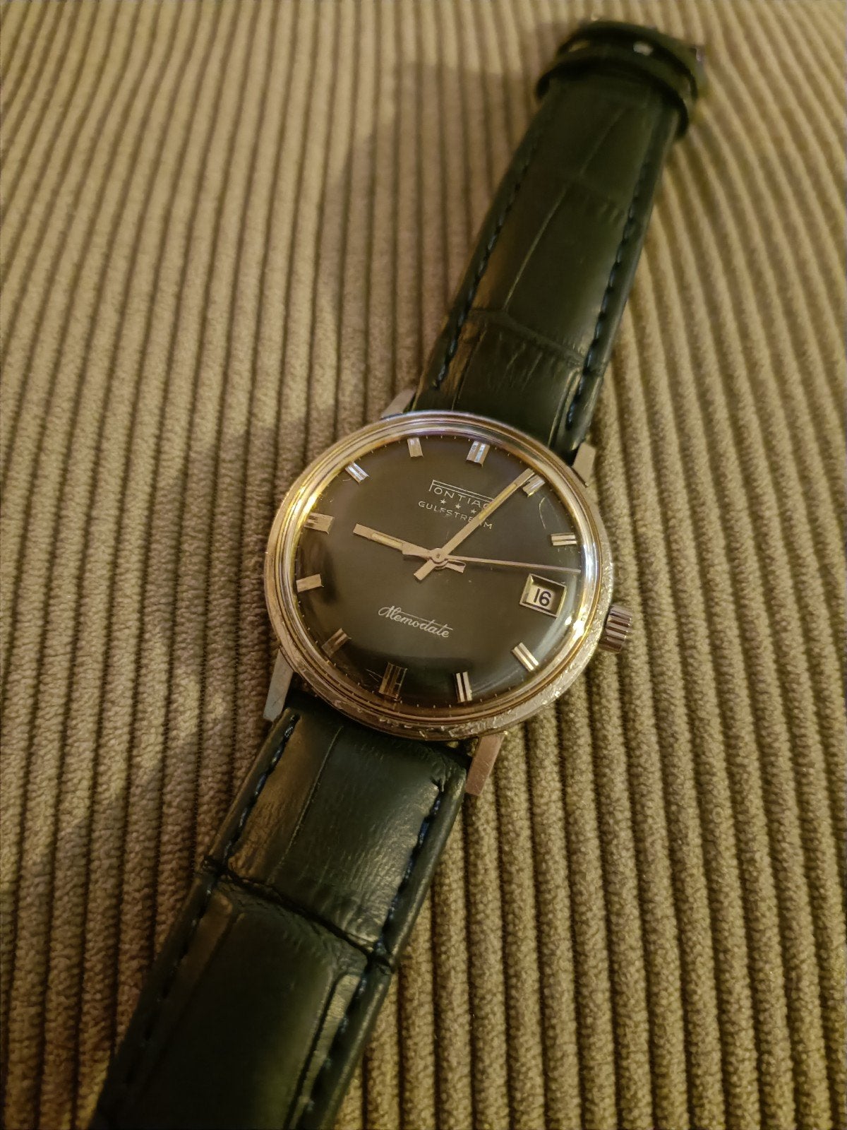 Vintage Heren Horloge Pontiac Memomatic Gulfstream*** Zie Fo, Sieraden, Tassen en Uiterlijk, Horloges | Antiek, Overige merken