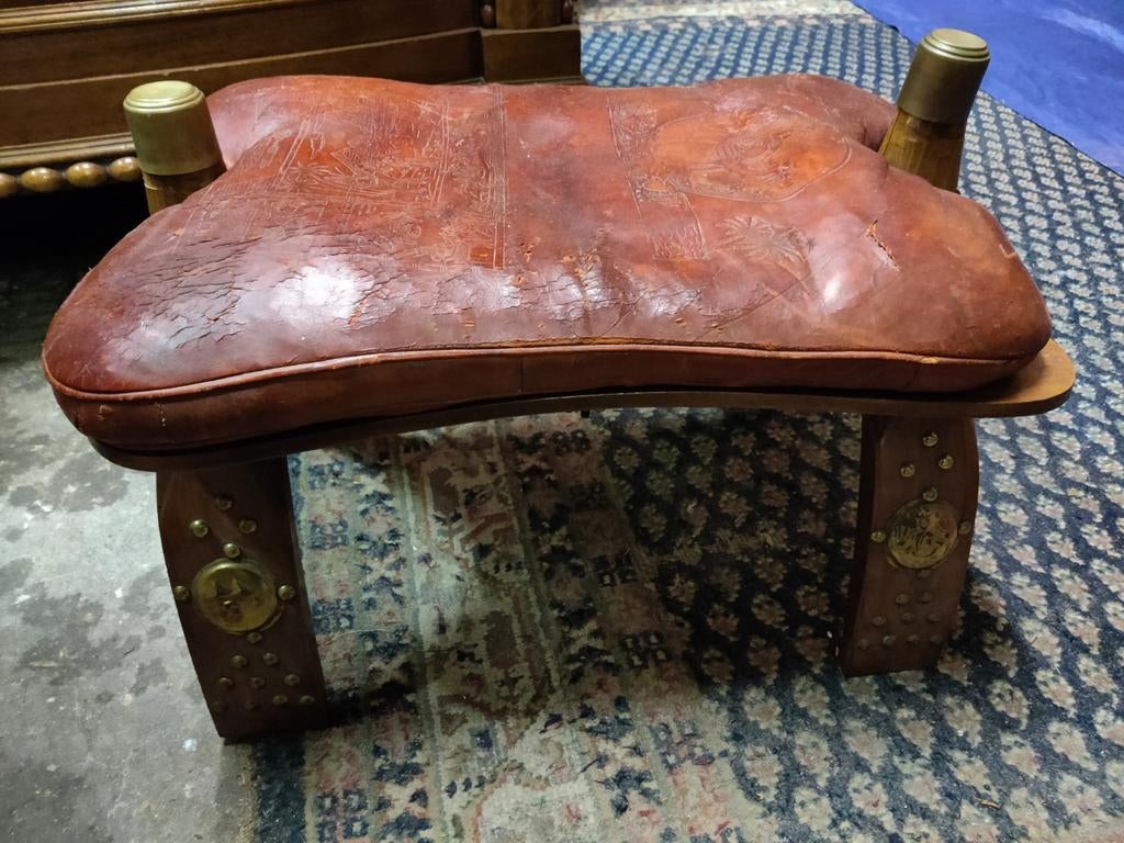 Voetenbankje poef, Minder dan 50 cm, Gebruikt, Minder dan 50 cm, Ophalen of Verzenden